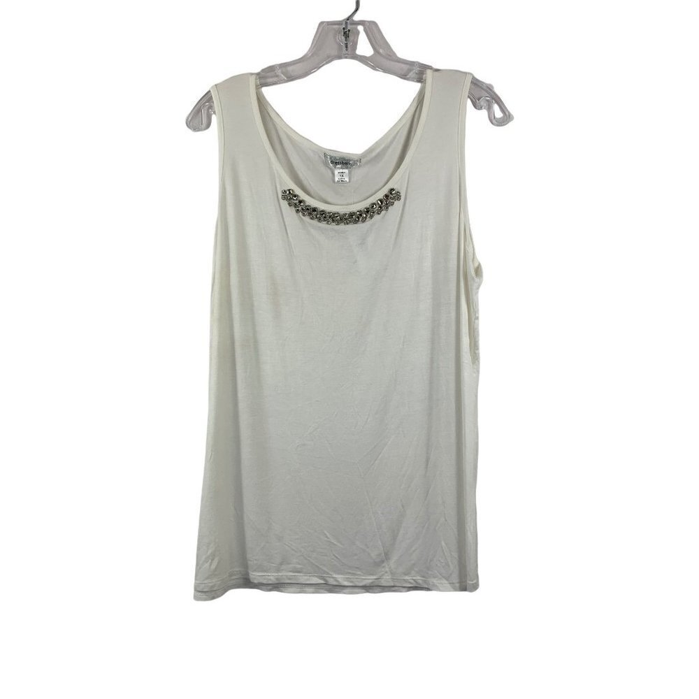 Dressbarn Women's Ivory Casual Tank